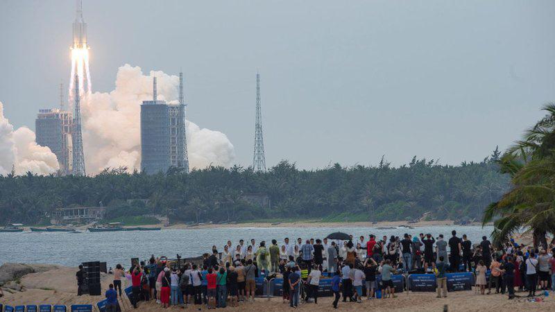 China conclui envio de nave de abastecimento para estação espacial