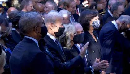 Biden e ex-presidentes prestam homenagens às vítimas do 11 de setembro