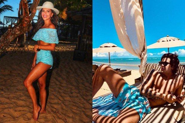 Luan Santana e Mariana Rios passam Ano Novo em mesma pousada de Trancoso
