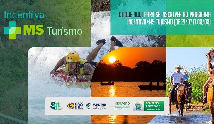 Programa do Governo Incentiva+MS Turismo tem inscrições até 08 de agosto